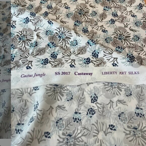 Liberty Art Silks “Cactus Jungle” Castaway SS 2017 – Silk Fabric Rare Textile - Picture 6 of 6